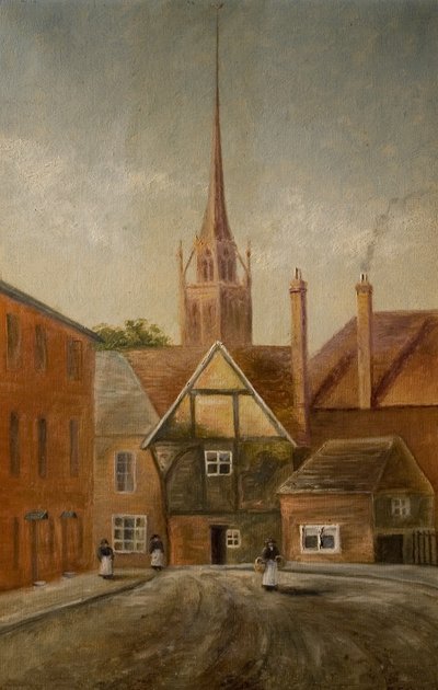 La flèche de St. Michael, Coventry, vers 1900 - M. E. Colledge