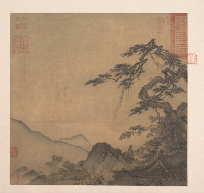 Paysage avec grand pin - Ma Lin