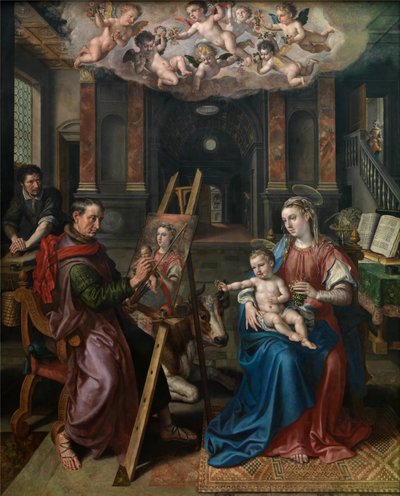 Saint Luc peignant la Vierge - Maarten de Vos