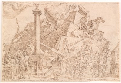 La destruction de la tour de Babel - Maarten van Heemskerck