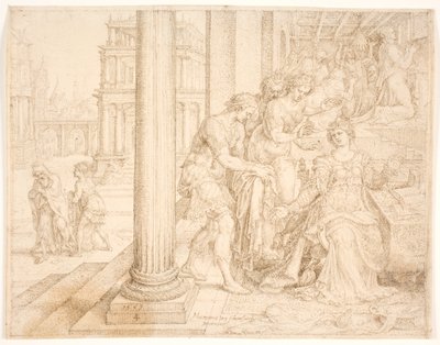 Esther se préparant à intercéder pour les Juifs - Maarten van Heemskerck