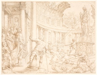 Josias ordonne que les statues de pierre d
