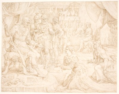 Judith devant Holopherne - Maarten van Heemskerck