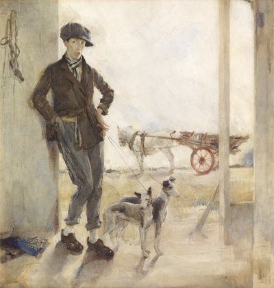 Marchand avec des chiens - Madeline Emily Green