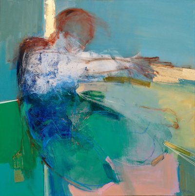 Force intérieure, 2020 (acrylique, pastel et feuille d