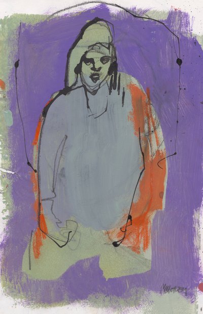 Sketchbook 10, 2024 (peinture à la détrempe, encre, fusain sur papier) - Madgalena Morey
