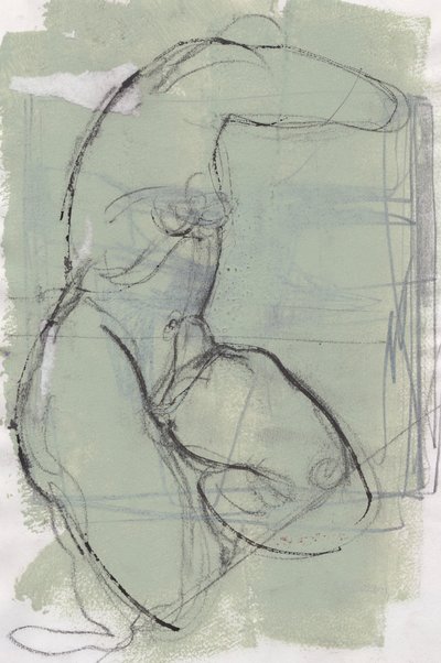 Sketchbook 13, 2024 (peinture à la détrempe, fusain sur papier) - Madgalena Morey