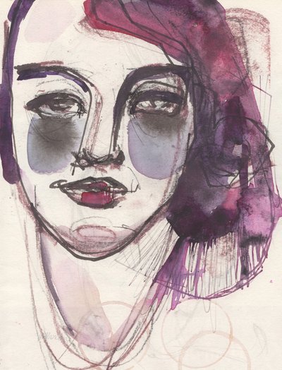 Sketchbook 17, 2024 (peinture à la détrempe, stylo, crayon sur papier) - Madgalena Morey