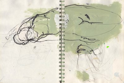 Sketchbook 19, 2024 (peinture à la détrempe, encre, crayon sur papier) - Madgalena Morey