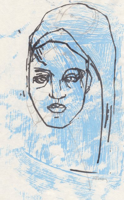 Sketchbook 32, 2025 (peinture à la détrempe, fusain sur papier) - Madgalena Morey