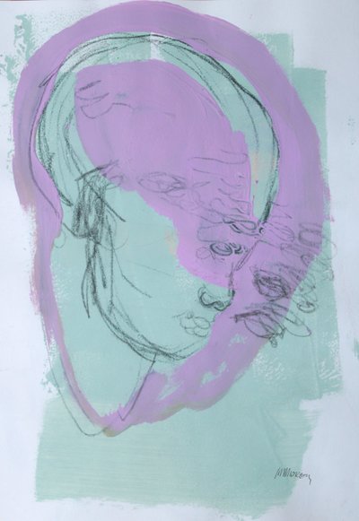 Sketchbook 44, 2025 (peinture à la détrempe, fusain sur papier) - Madgalena Morey