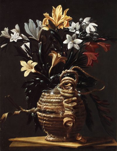 Fiasca con fiori, vers 1615-1620 - Maestro della fiasca di Forlì