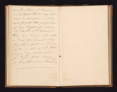 Extrait de manuscrit du récit de Lady De Lancey sur la campagne de Waterloo - Magdalene Hall De Lancey