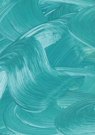 Des coups de pinceau fluides couleur bleu sarcelle - Maira Ribena