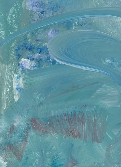 Abstrait bleu fluide - Maira Ribena