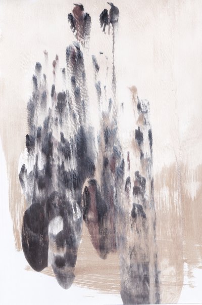 Paysage abstrait « Deux oiseaux » - Maira Ribena