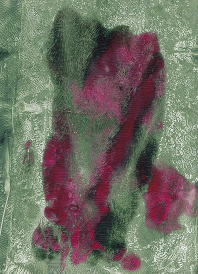 Abstrait vert magenta vif - Maira Ribena