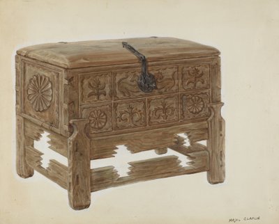 Casa en Mesita ou Coffre sur pied, c. 1939 - Majel G. Claflin