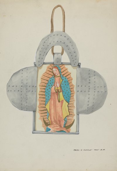 Guadalupe dessinée à la main en forme d