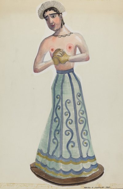 Santa, une des huit vierges, vue de face, c. 1937 - Majel G. Claflin