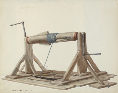 Puits avec poutre mobile - Majel G. Claflin