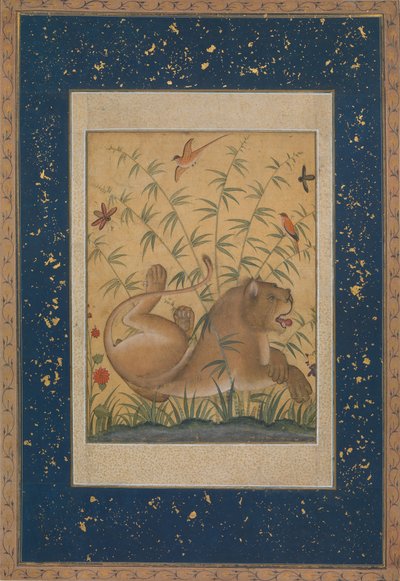 Lion au repos, vers 1585 - Mansur