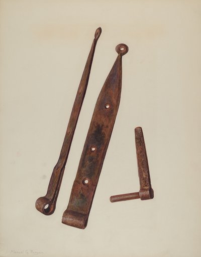 Charnières et boulon - Manuel G. Runyan
