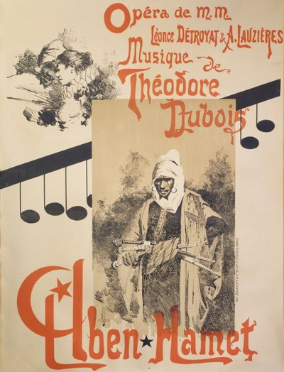 Affiche pour Aben Hamet, opéra - Manuel Orazi