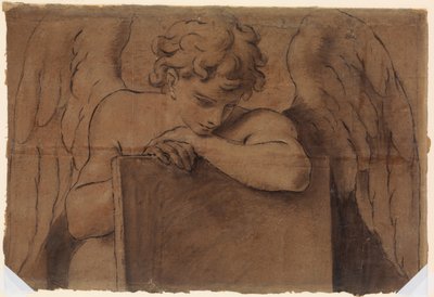 Fragment de dessin pour un ange adolescent s