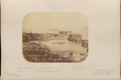 Une ouverture dans le récif de Pernambuco, un peu au sud de la ville, appelée Barreta das Jangadas. - Marc Ferrez