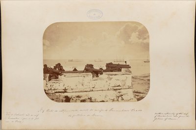 Vue de la pointe nord du récif de Pernambouc depuis la forteresse de Brum - Marc Ferrez