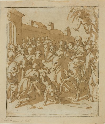 Christ entrant à Jérusalem - Marcantonio Bassetti