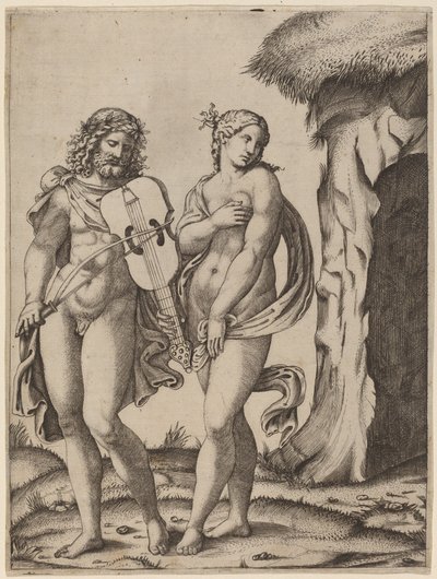 Orphée et Eurydice - Marcantonio Raimondi