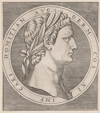 Speculum Romanae Magnificentiae: Domitien, des Douze Césars, vers 1500-1534 - Marcantonio Raimondi