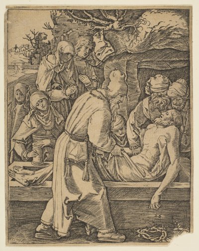 La Déposition, de La Petite Passion - Marcantonio Raimondi