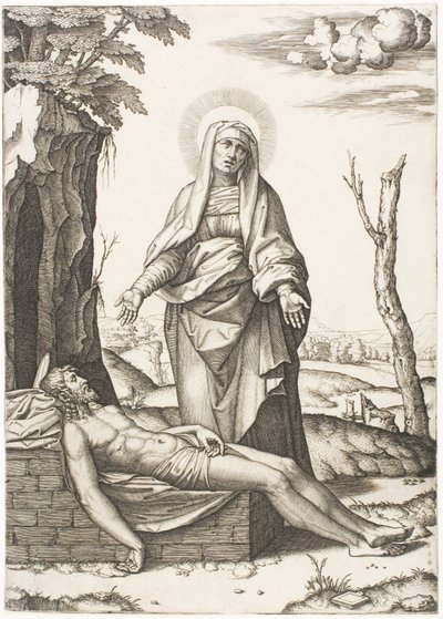 La Pieta - Marcantonio Raimondi