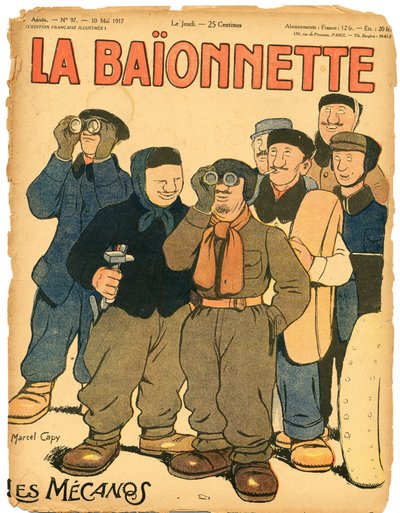Couverture de "La Baïonnette", Satirique en Couleurs - Marcel Amable O.L. Capy