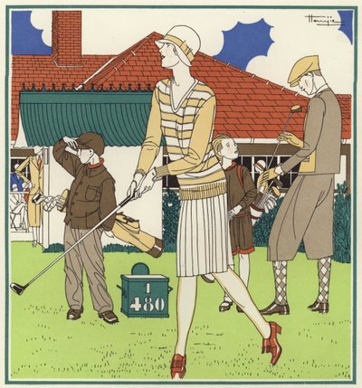 Le premier tee, en face de la Maison du Club à Le Touquet - Marcel Jacques Hemjik