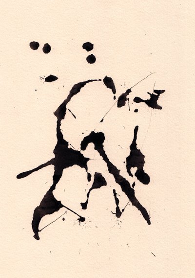 Tache, 2018 (encre sur papier) - Marco Campedelli