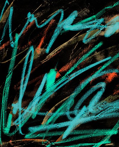 Electronic Writing, 2021 (technique mixte sur toile) - Marco Campedelli
