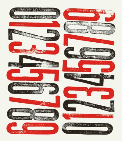 Numbers, 2014 (impression typographique sur papier) - Marco Campedelli
