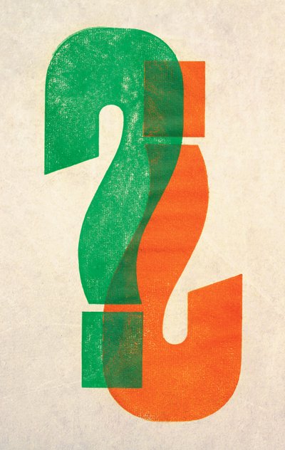 Question, 2014 (impression typographique sur papier) - Marco Campedelli