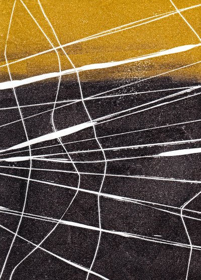 Sans titre, 2024 (linoléum sur papier) - Marco Campedelli