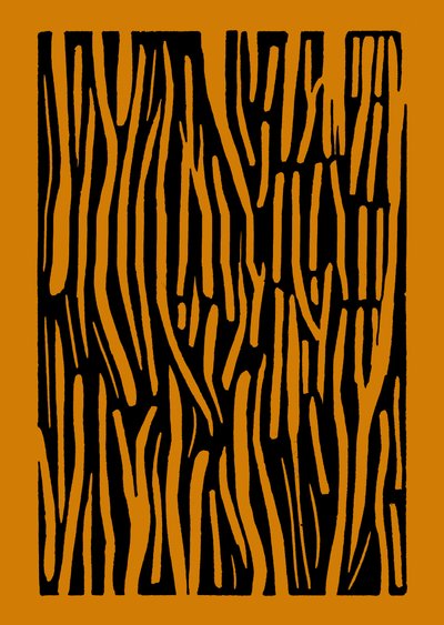 Bois, 2023 (linoléum sur papier) - Marco Campedelli
