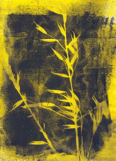 Feuilles jaunes, 2024 (monotype) - Marco Campedelli