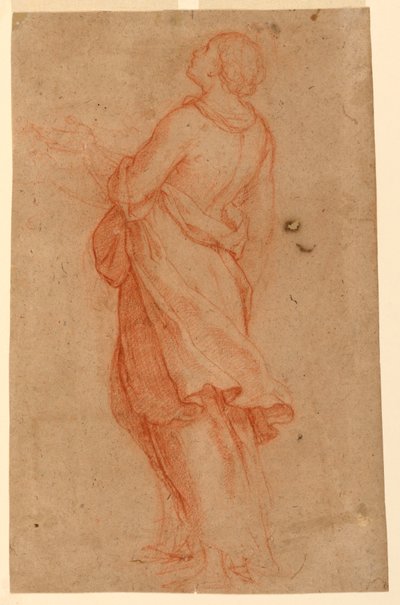 Dessin, une jeune femme (Sainte Marie-Madeleine sous la croix), 1550-75 - Marco Pino