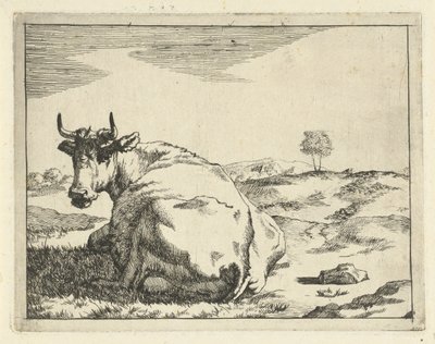Vache couchée (Runderen en varkens) - Marcus de Bye