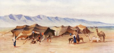 Campement arabe entre Homs et Palmyre - Margaret Thomas