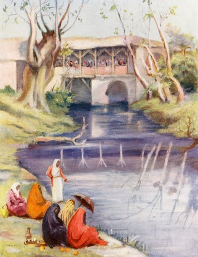 Café sur le Barada, Damas - Margaret Thomas