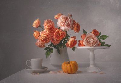 Nature morte aux roses d